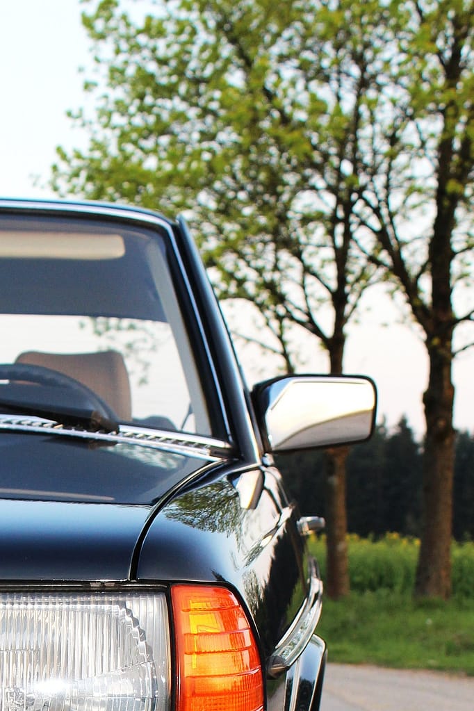 mercedes benz, antique car, automobile, mercedes, vehicle, oldie, blue, chrome, nature, classic, 70s, 80s, indicator, outside mirror, dare, car old, retro, old, driven, vintage car automobile